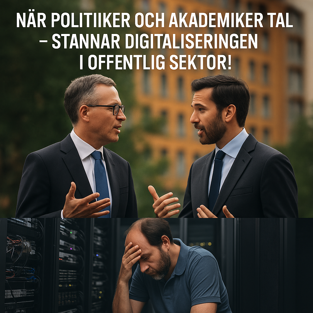 När politiker och akademiker talar – stannar digitaliseringen i offentlig sektor