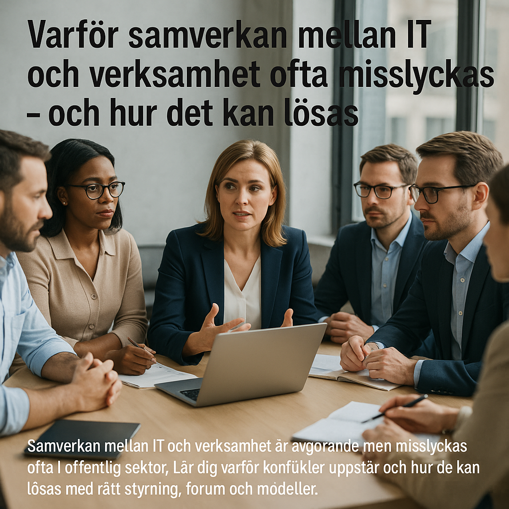 Varför samverkan mellan IT och verksamhet ofta misslyckas