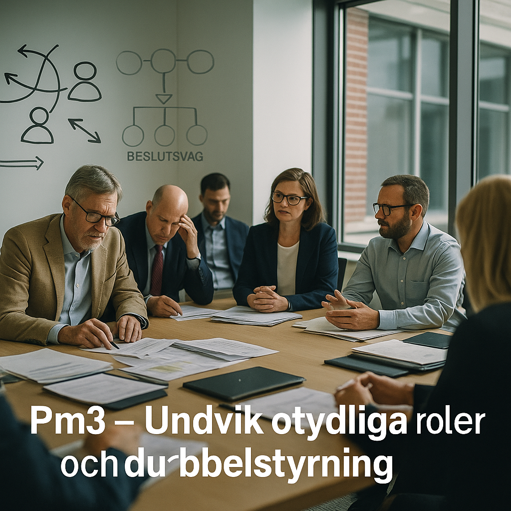 Undvik otydliga roller och dubbelstyrning i förvaltningen